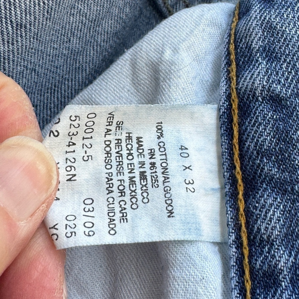 Arizona Original Men’s Jeans Label 40”x 32” - actual 38” x 30”